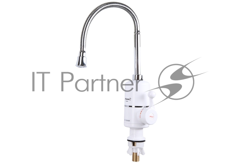 Водонагреватель проточный ATLANTA, ATH-7424 белый, 2000Вт, Мгновенный нагрев потока в диапазоне 30-85 °C, Автоматическое гидравлическое управление, Защита от сухого включения ТЭНа, Работает в водопроводных сетях с давлением от 0,05 до 0,5 МPa, защит