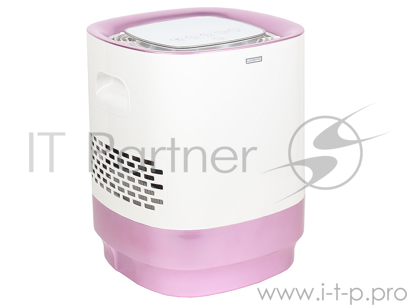 Очиститель воздуха (Мойка) Leberg LW-20R (Бело-Розовый) Мощ. 15 Вт, пл 28 м.кв., ём-ть 6.2л, расход 400мл/ч, Ion, Подсветка, ШхВхГ 300x410x330, вес 6.