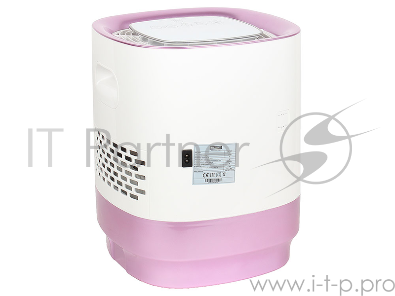Очиститель воздуха (Мойка) Leberg LW-20R (Бело-Розовый) Мощ. 15 Вт, пл 28 м.кв., ём-ть 6.2л, расход 400мл/ч, Ion, Подсветка, ШхВхГ 300x410x330, вес 6.