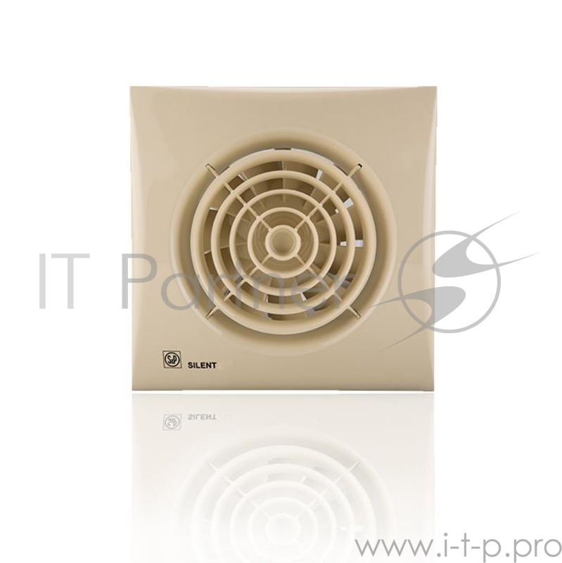 Вентилятор вытяжной SOLER&PALAU SILENT-200 CZ IVORY 180 м3/ч. Установочный д 118мм. 3дБ (А)