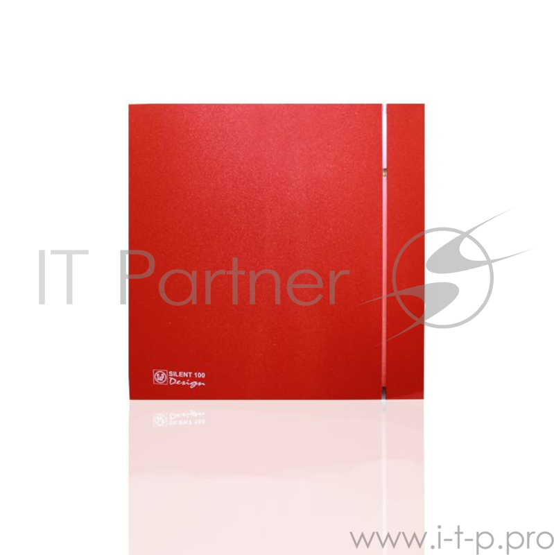 Вентилятор вытяжной SOLER&PALAU Silent-100 CZ Red Design 4С 95 м3/ч. Установочный д 98.9мм