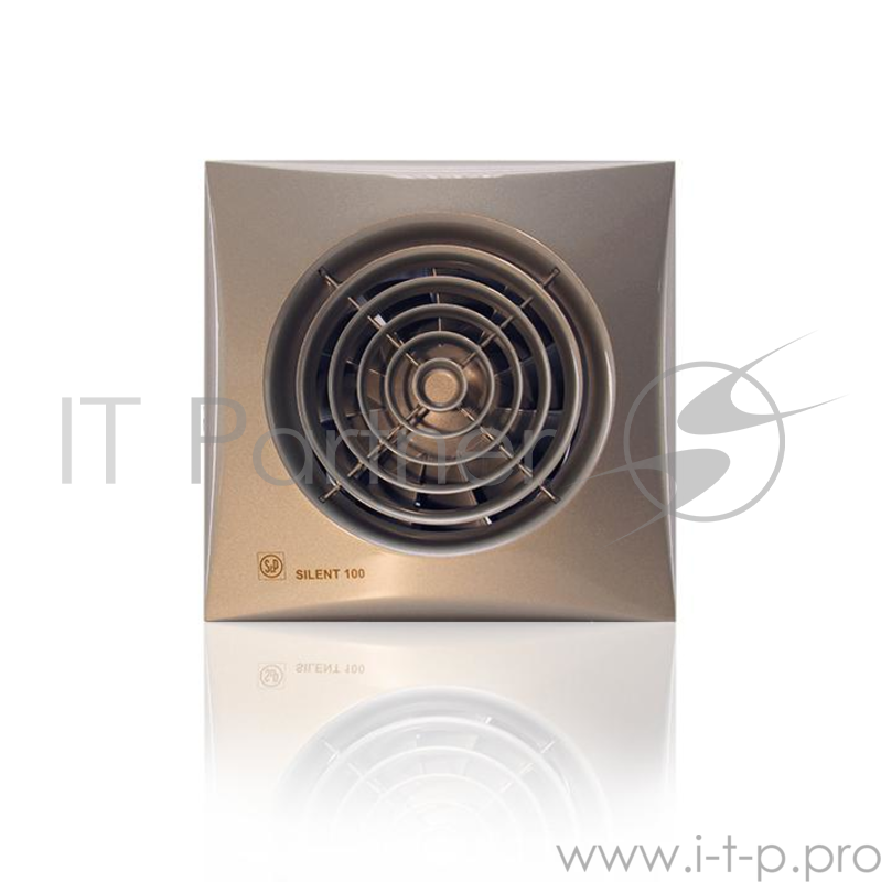 Вентилятор вытяжной SOLER&PALAU Silent-100 CZ Champagne 8 Вт. Установочный д 100 мм. 100 м3/ч