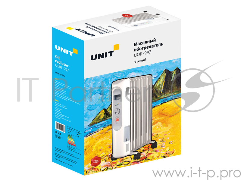 Масляный обогреватель UNIT UOR-997 9 секций, 2000Вт