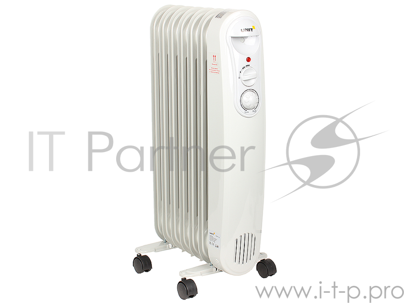 Масляный обогреватель UNIT UOR-723, обогреватель масляный, 7 секций, 1500Вт.