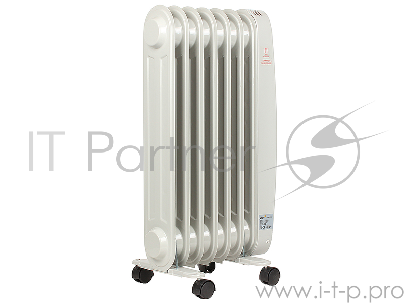 Масляный обогреватель UNIT UOR-723, обогреватель масляный, 7 секций, 1500Вт.