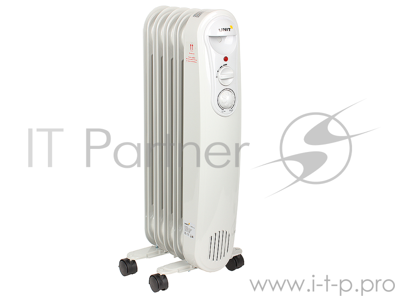 Масляный обогреватель UNIT UOR-515, 5 секций, 1000Вт