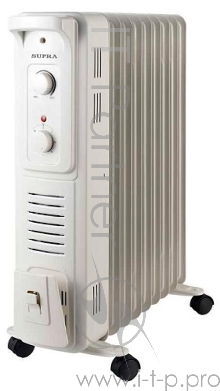 Масляный радиатор Supra ORS-09F-SN white 2400Вт белый