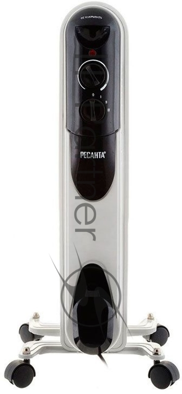 Обогреватель масляный Ресанта ОМПТ- 5Н (1 кВт), 5 секц., термостат