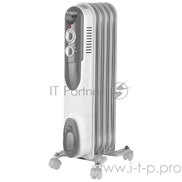 Масляный радиатор ENGY EN-2005 5 секций Мощность 1000 Вт. 3 уровня мощности. Напряжение 220-240В 50Гц. 5 секций, ширина секций 13 см. Свет. индикатор работы. Регулируемый термостат. Ручка для удобства перемещения. Колесики. Компактные размеры.