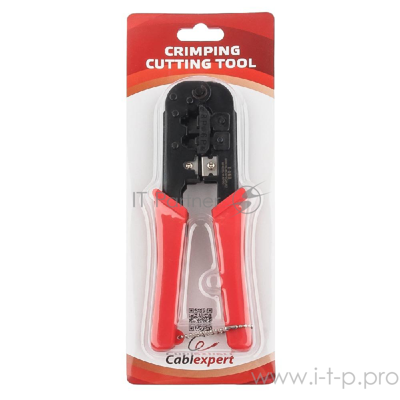 Обжимной инструмент Gembird T-568 Универсальные клещи для обжима и разделки кабеля RJ-11 (6p4c/6p2c), RJ-12 (6p6c), RJ-45 (8p8c)