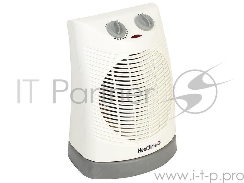Тепловентилятор Neoclima FH-17 1000/2000Вт, спиральный с функцией вращения и защитой от брызг