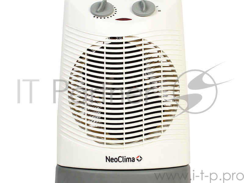 Тепловентилятор Neoclima FH-17 1000/2000Вт, спиральный с функцией вращения и защитой от брызг