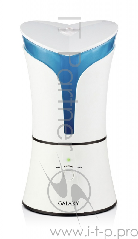 Увлажнитель воздуха GALAXY GL 8004(Увлажнитель воздуха ультразвуковой. Мощность 35 Вт, съемный резервуар для воды 3л. Выход пара, мл/ч: 350. Регулятор интенсивности увлажнения. Низкое потребление электроэнергии. Индикатор работы и опустошения резерву
