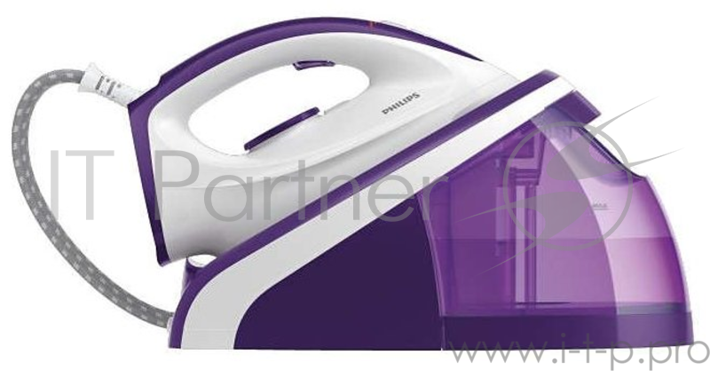 Парогенератор Philips HI5912/30 Паровая система, мощность 2400В, давление 4 бар, подача пара 100г/мин, очистка от накипи Smart Calc Clean, резервуар 1.1л, подошва керамическая