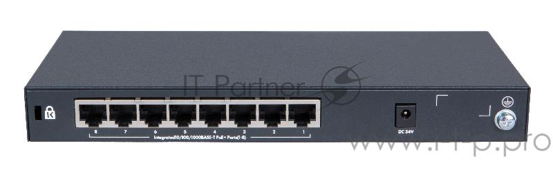 Сетевое оборудование HP JH330A Коммутатор PoE+ (64W) Switch( Unmanaged, 8*10/100/1000 Poe+ 64W, QoS, Fanless)