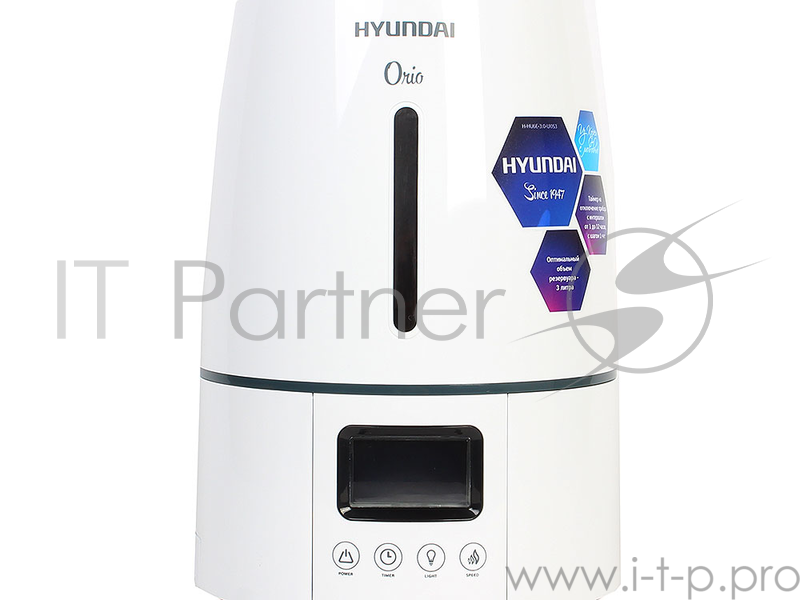 Ультразвуковой увлажнитель воздуха Hyundai H-HU6E-3.0-UI053 (электроника, белый, 300 мл/ч, 3 л)