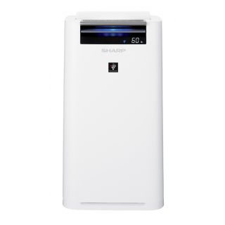 Увлажнитель Sharp KC-G41RW емкость: 2.5 л мощность 31 Вт обслуживаемая площадь 28 кв.м ионизация воздуха регулировка скорости работы работа от сети