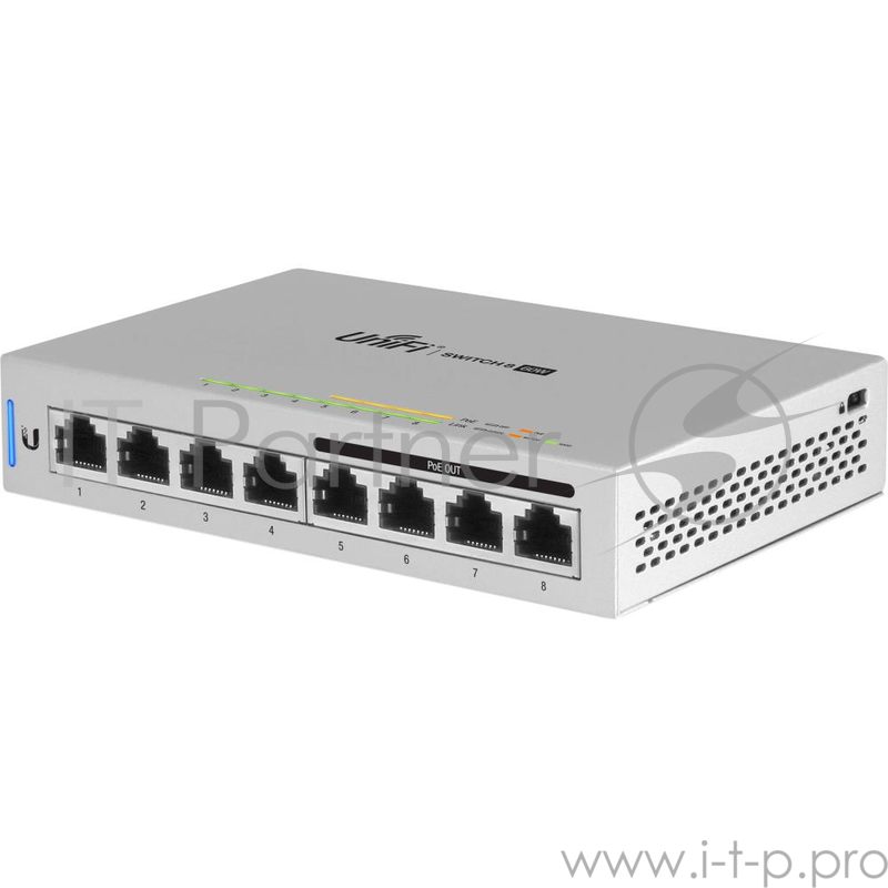 Сетевое оборудование UBIQUITI US-8 Коммутатор 8х Gigabit RJ45, 802.3af/at