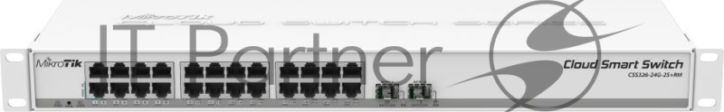 Сетевое оборудование MikroTik CSS326-24G-2S+RM Коммутатор 24х Gigabit RJ45, 2х SFP+