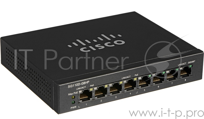 Сетевое оборудование Cisco SB SG110D-08HP-EU Коммутатор 8-Port PoE Gigabit Desktop Switch