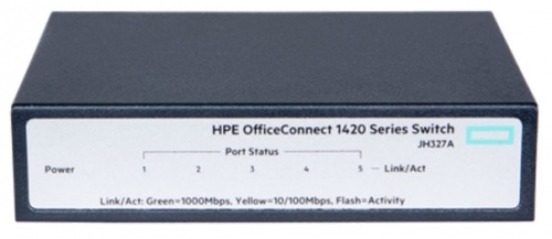 Сетевое оборудование HP JH327A Коммутатор HPE 1420 неуправляемый 19U 5x10/100/1000BASE-T