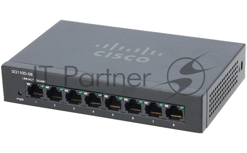 Сетевое оборудование Cisco SB SG110D-08-EU Коммутатор 8-портоый SG110D-08 8-Port Gigabit Desktop Switch