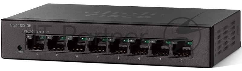 Сетевое оборудование Cisco SB SG110D-08-EU Коммутатор 8-портоый SG110D-08 8-Port Gigabit Desktop Switch