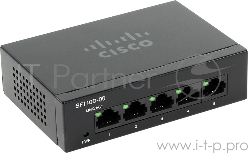 Сетевое оборудование Cisco SB SF110D-05-EU Коммутатор 5-портовый SF110D-05 5-Port 10/100 Desktop Switch