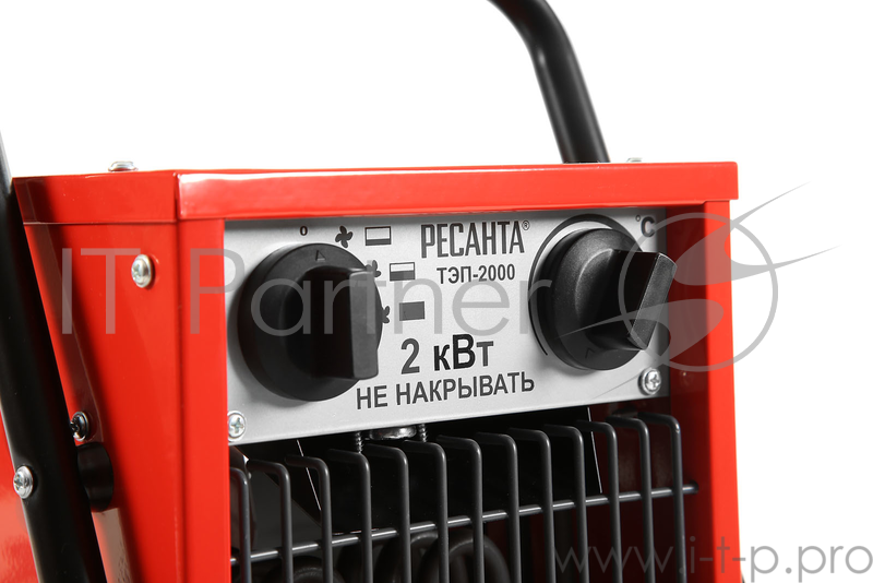 Тепловые пушки Ресанта ТЭП-2000 67/1/1 Тепловая электрическая пушка { квадратная, 220В, 650/1300/2000 Вт, 4,7 кг }