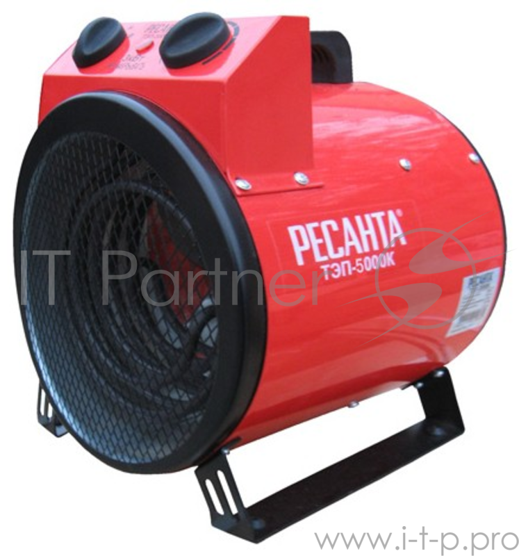 Тепловые пушки Ресанта ТЭП-5000К 67/1/5 Тепловая электрическая пушка { круглая, 380В, вентилятор/2500/5000 Вт, 8,5 кг }
