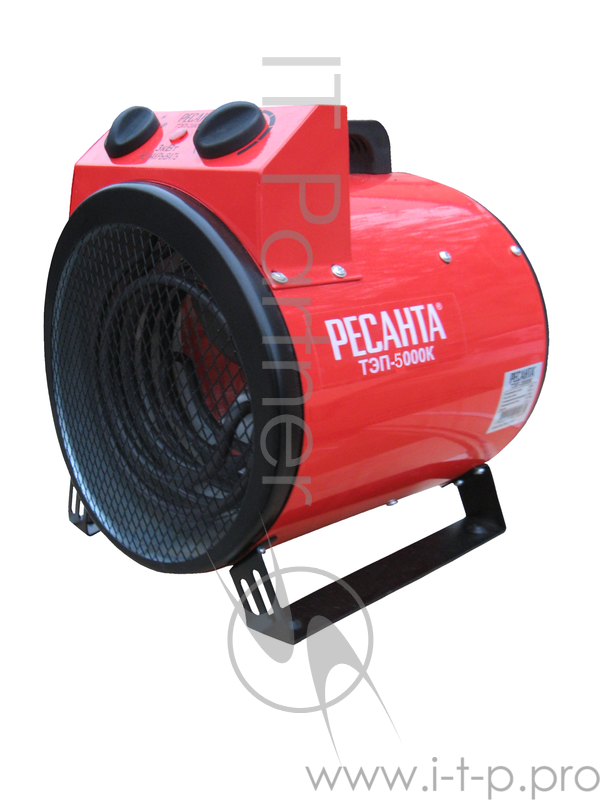 Тепловые пушки Ресанта ТЭП-5000К 67/1/5 Тепловая электрическая пушка { круглая, 380В, вентилятор/2500/5000 Вт, 8,5 кг }