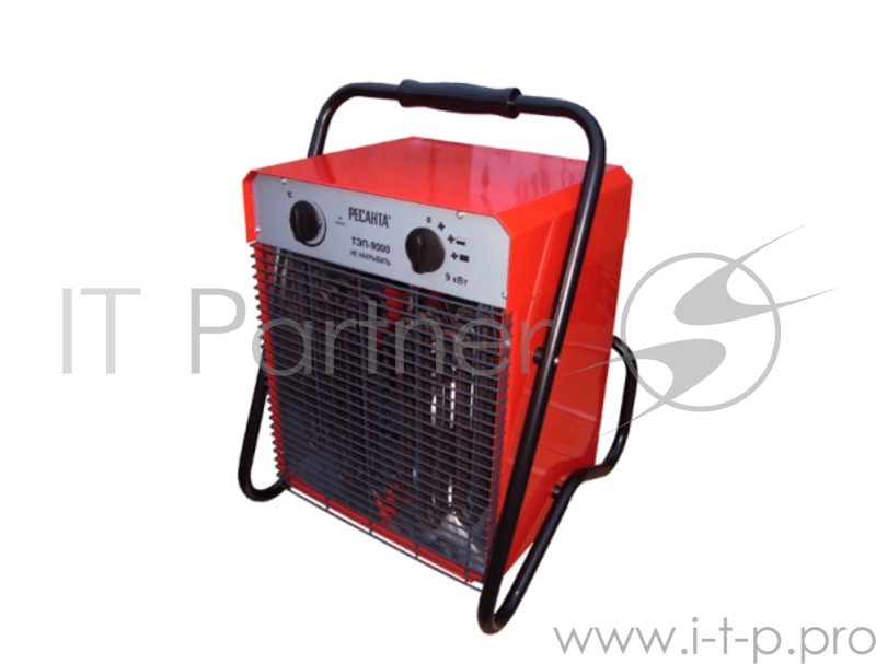 Тепловые пушки Ресанта ТЭП-9000 67/1/4 Тепловая электрическая пушка { квадратная, 380В, вентилятор/4500/9000 Вт, 12,1 кг }