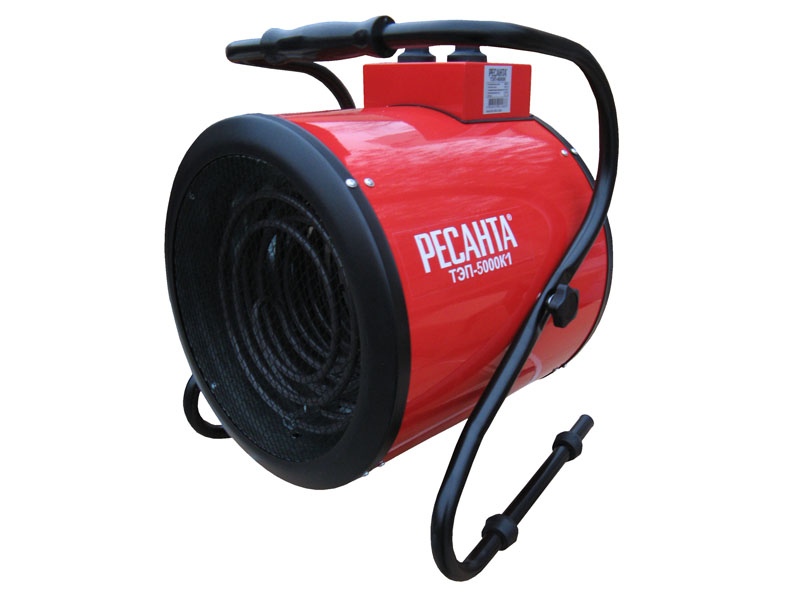 Тепловые пушки Ресанта ТЭП-5000К1 67/1/19 Тепловая электрическая пушка { 5000/2500 Вт, 220/230 В, 8.5 кг }