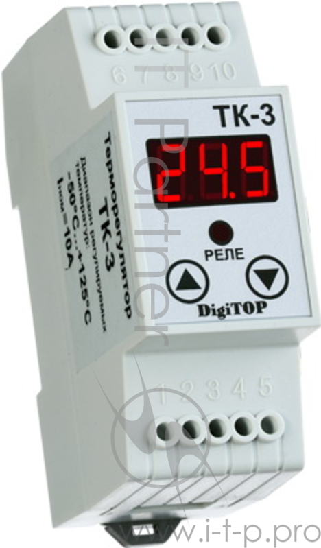 Терморегулятор DIGITOP ТК-3 креплением на DIN-рейку