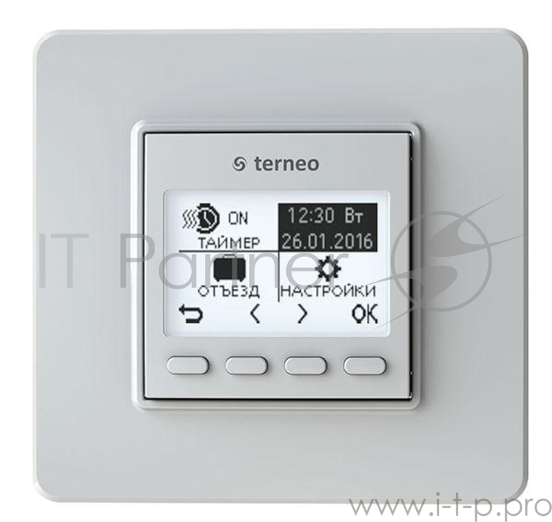 Терморегулятор TERNEO pro по полу/воздуху/по воздуху с огр. по полу. 3 000 ВА. 16 А. 5...60 °С