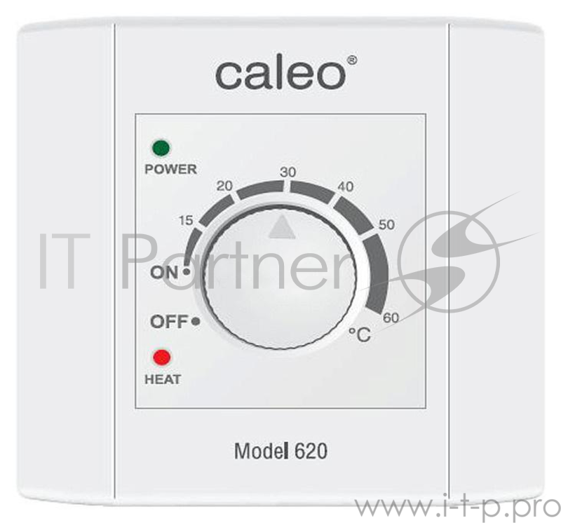 Терморегулятор CALEO UTH-620 Встраиваемый, механический, 3,5 кВт. Кнопочный. SF 2*20.