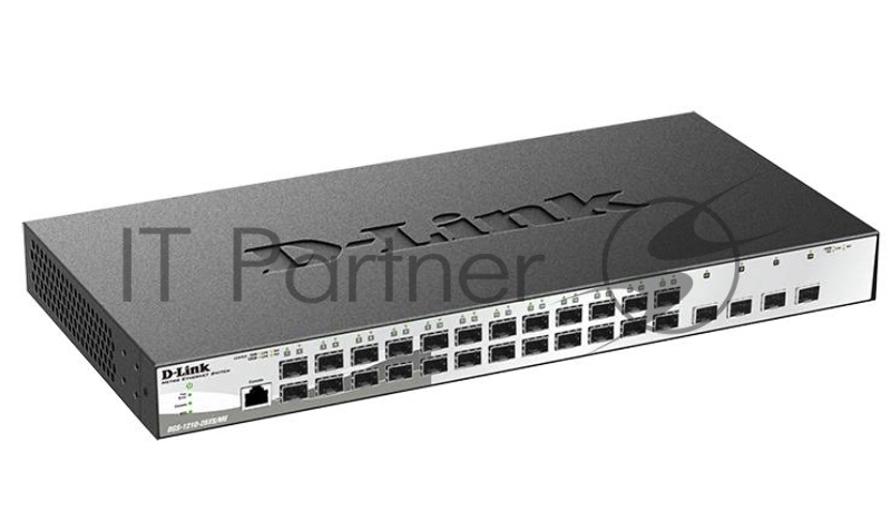 Сетевое оборудование D-Link DGS-1210-28XS/ME/B1A Управляемый коммутатор 2 уровня с 24 портами 100/1000Base-X SFP и 4 портами 10GBase-X SFP+