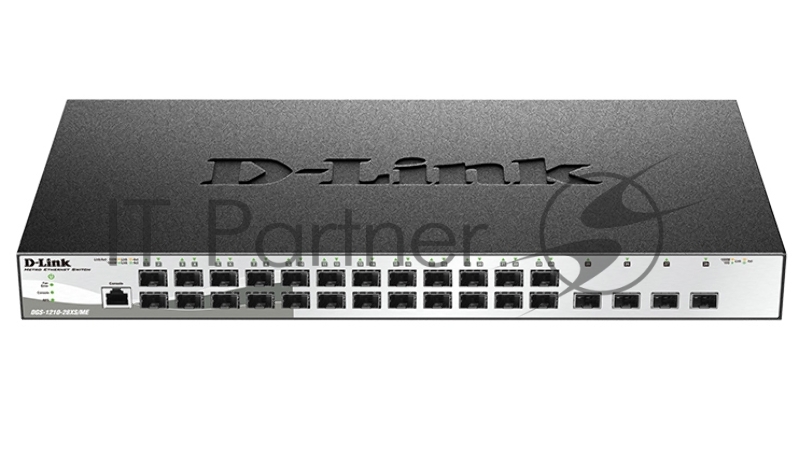 Сетевое оборудование D-Link DGS-1210-28XS/ME/B1A Управляемый коммутатор 2 уровня с 24 портами 100/1000Base-X SFP и 4 портами 10GBase-X SFP+