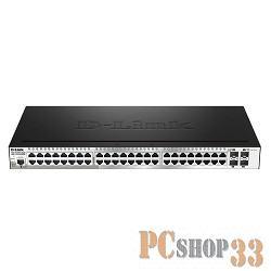 Сетевое оборудование D-Link DGS-1510-52X/ME/A1A PROJ Управляемый коммутатор 2 уровня с 48 портами 10/100/1000Base-Т и 4 портами 10GBase-X SFP+