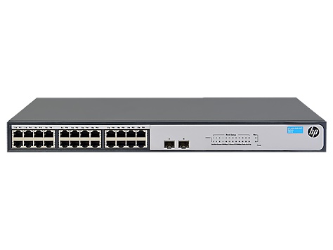 Сетевое оборудование HP JH017A Коммутатор HPE 1420-24G-2SFP неуправляемый 19U 24x10/100/1000BASE-T