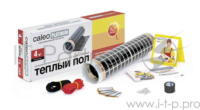 Теплый пол CALEO PLATINUM 50/230-0,5-1,0 пуск.мощность 230Вт/м2, ширина пленки:0.5м, площадь:1 кв.