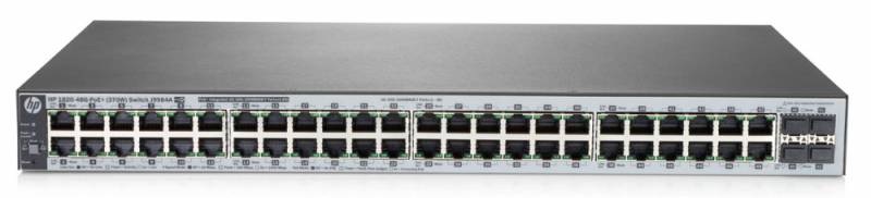 Сетевое оборудование HP J9984A Коммутатор HP 1820-48G-PoE+ управляемый 19U 48x10/100/1000BASE-T, 4*SFP, 370W