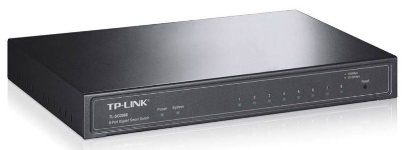Сетевое оборудование TP-Link TL-SG2008 Гигабитный 8-портовый Smart коммутатор SMB