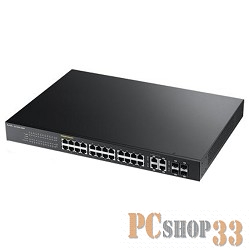 Сетевое оборудование ZyXEL GS1920-24HP-EU0101F Коммутатор настраиваемый /19U 24x10/100/1000BASE-T 4x10/100/1000BASE-T/Mini GBIC (SFP)
