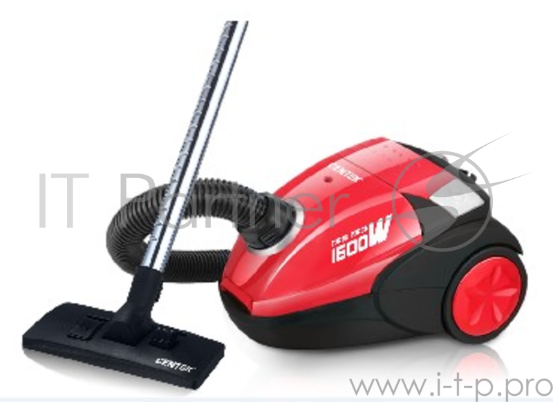 Пылесос Centek CT-2509 (красн) 1600/320Вт, тканевый мешок, телескоп. трубка