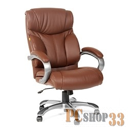 Офисное кресло Chairman 435 кожа коричневая , (6083473)