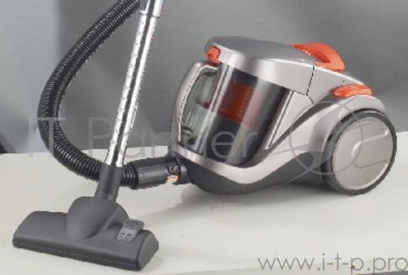 Пылесос Бриз Р-35 серо-оранжевый, 1000-2200Вт, технология циклон, мощность всасывания 180-350 Вт, объем контейнера 3,5л