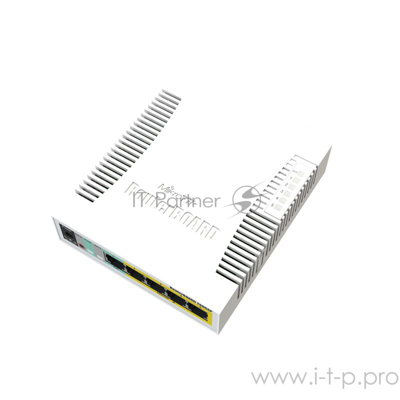 Сетевое оборудование MikroTik RB260GSP Коммутатор RouterBOARD 260GSP 1xSFP, 5x10/100/1000 Gigabit Ethernet, PoE with indoor case and power supply