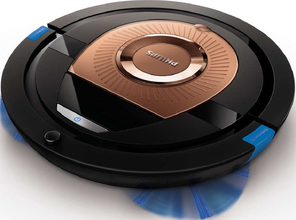 Робот-пылесос PHILIPS SmartPro Compact FC8776/01, 24Вт, черный/бронзовый