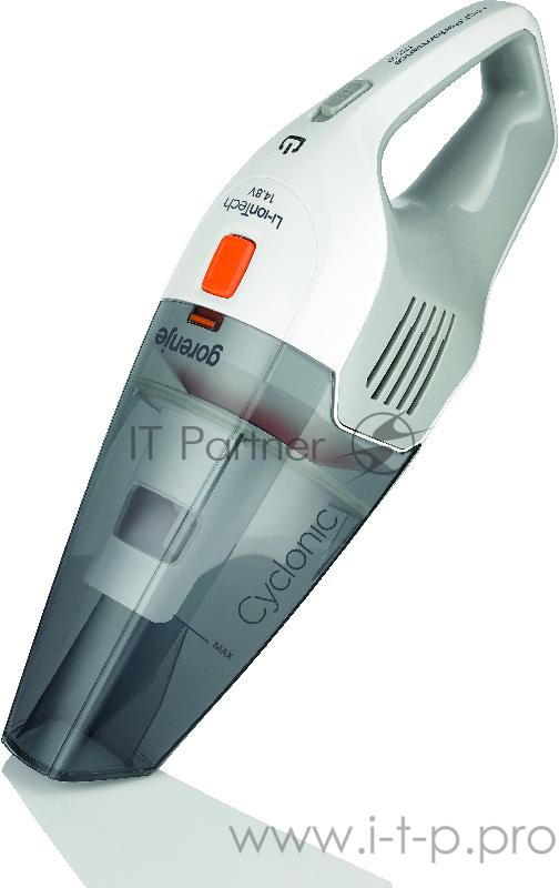 Пылесос Gorenje MVC148FW Ручной пылесос, Мощность подключения: 100Вт, Объем контейнера для пыли: 0,7 л, Цвет: Нержавеющая сталь, Номинальное напряжение: 14,8 В, Вес (брутто/нетто): 1,9 / 1,1 кг, Габаритные размеры (вхшхг): 13 ? 43 ? 13,5 см, Вес (бру